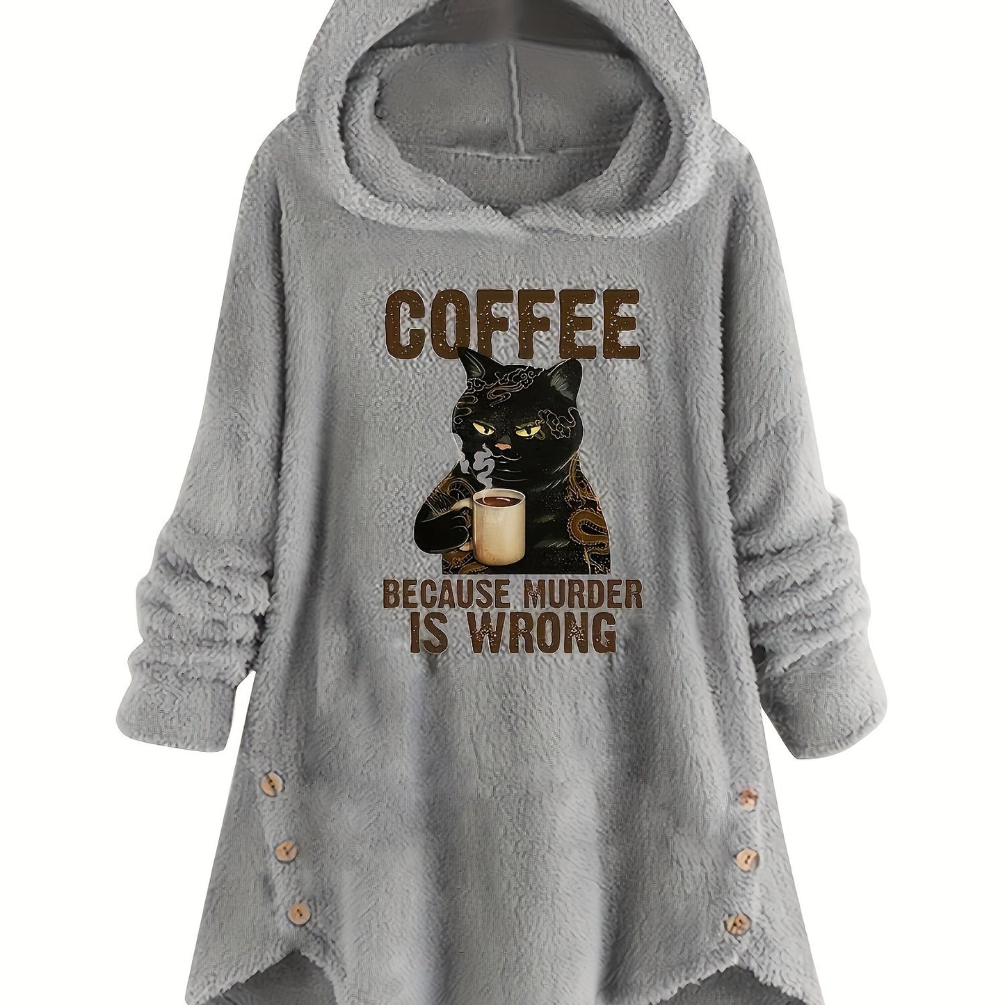 Meowly Coffee Hoodie
