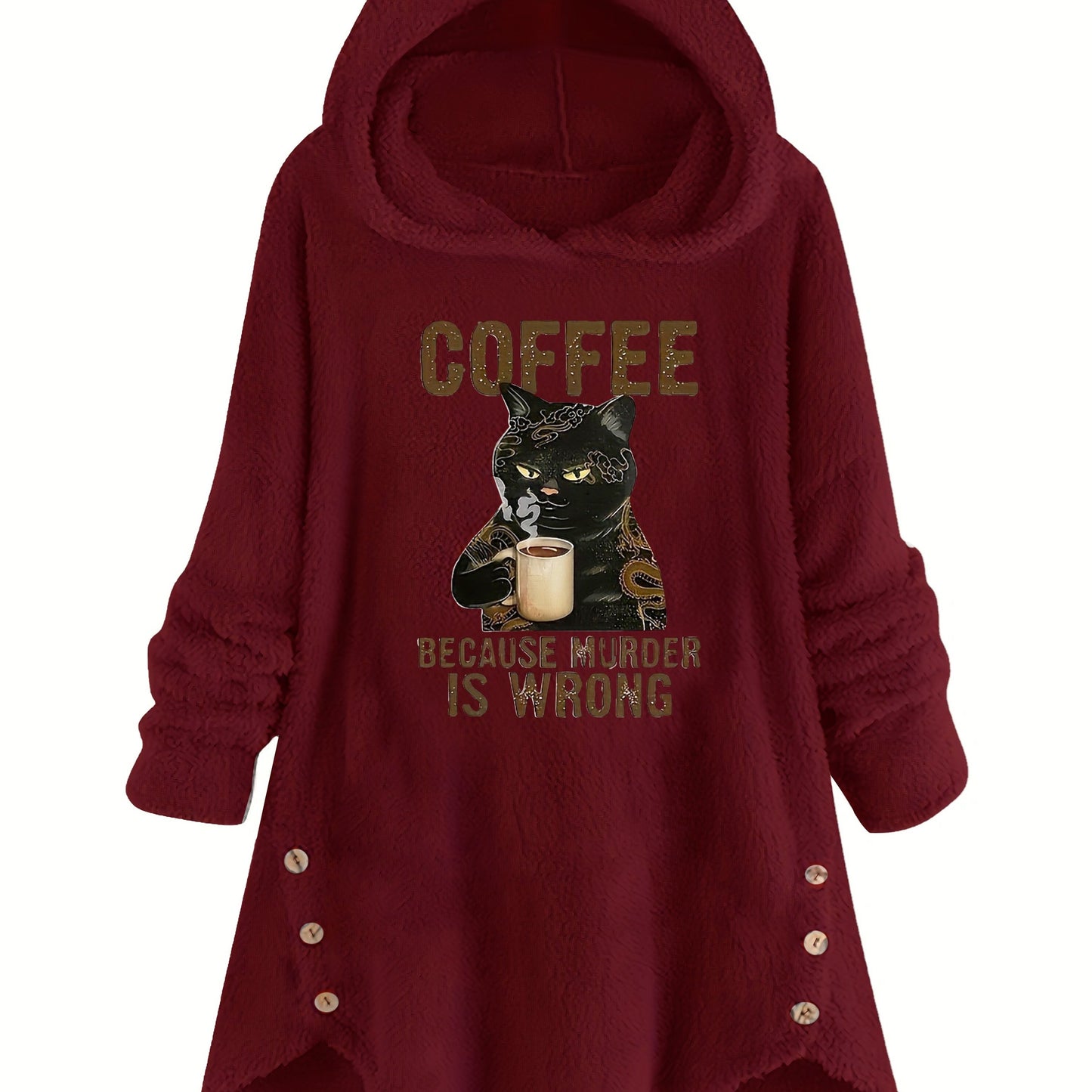 Meowly Coffee Hoodie