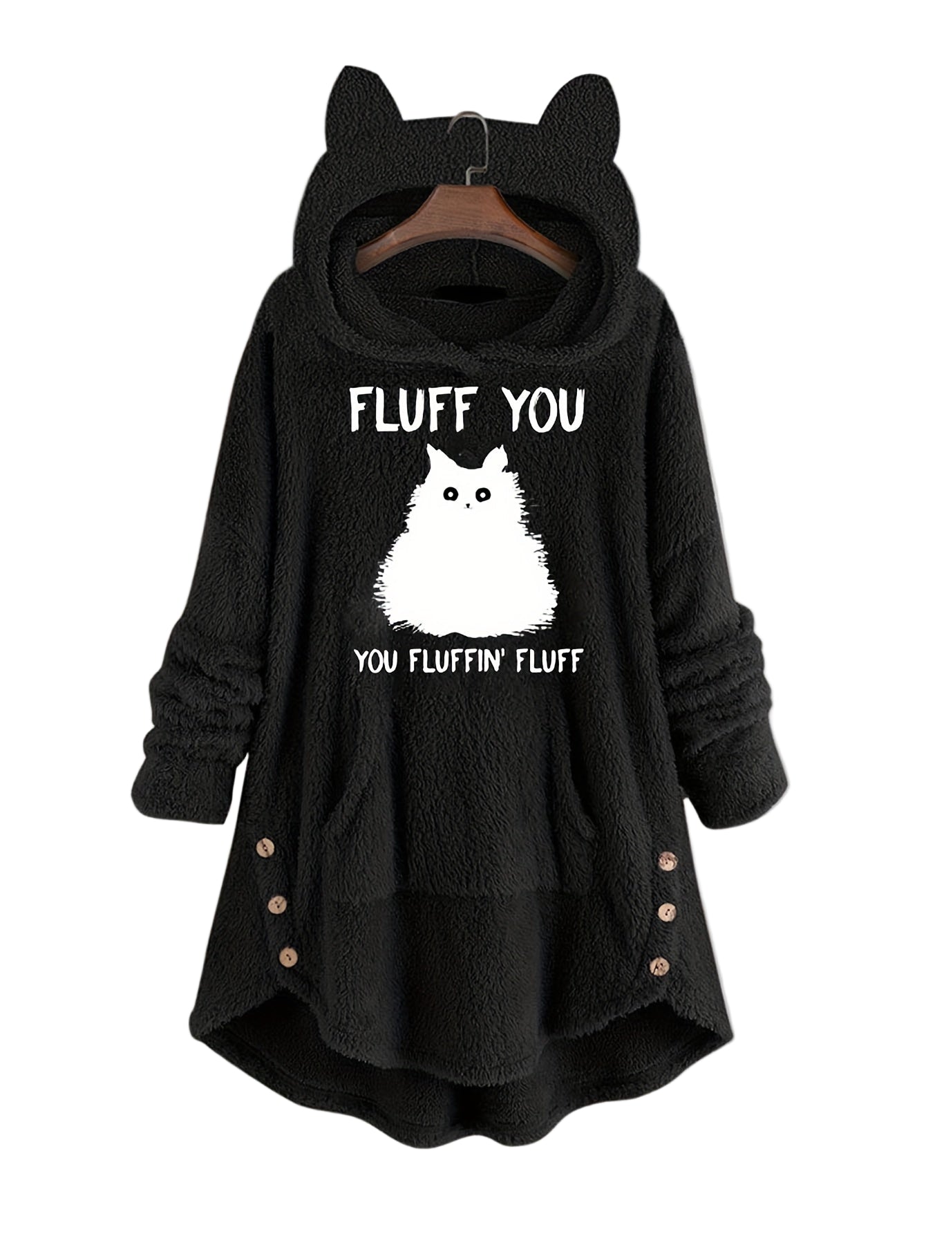 Oversized Meowly Fluff Hoodie